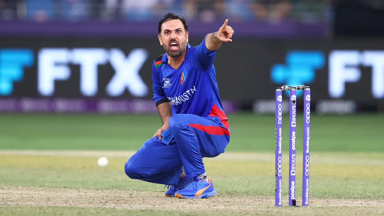 Mohammad Nabi Appeals    Successfully    For The Wicket Of Fakhar Zaman